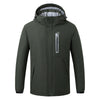 Soft Shell Electric Heated Jacket for Men Women with Detachable Hood 8 Heating Zones 3 Levels of Temperature Control Heating Winter Coat for Outdoor Hiking Skiing Hunting