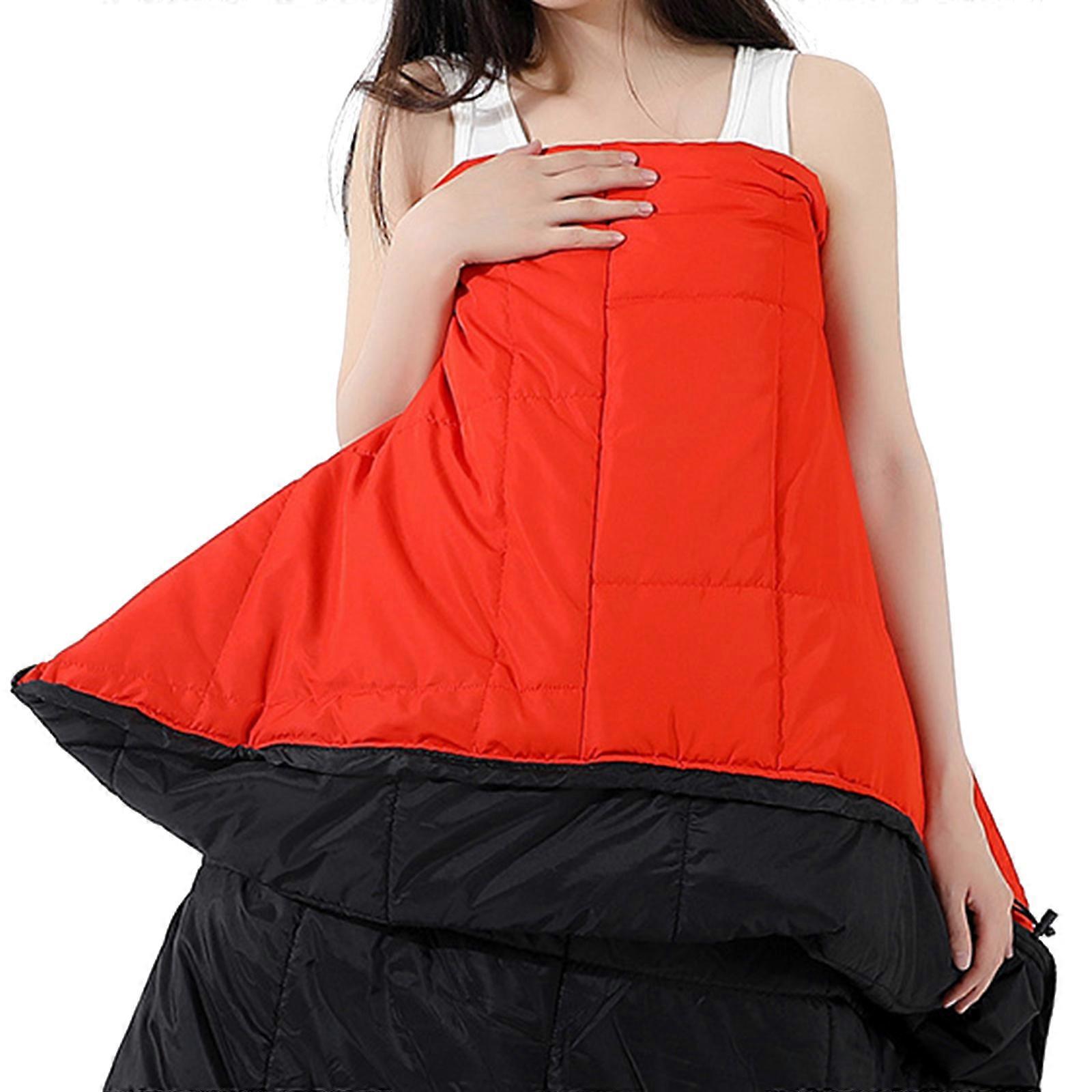 Outdoor Heated Sleeps Bag USB Powered 3 Heat Models 4 Heating Areas Adjustable Elastics Cord For Adults