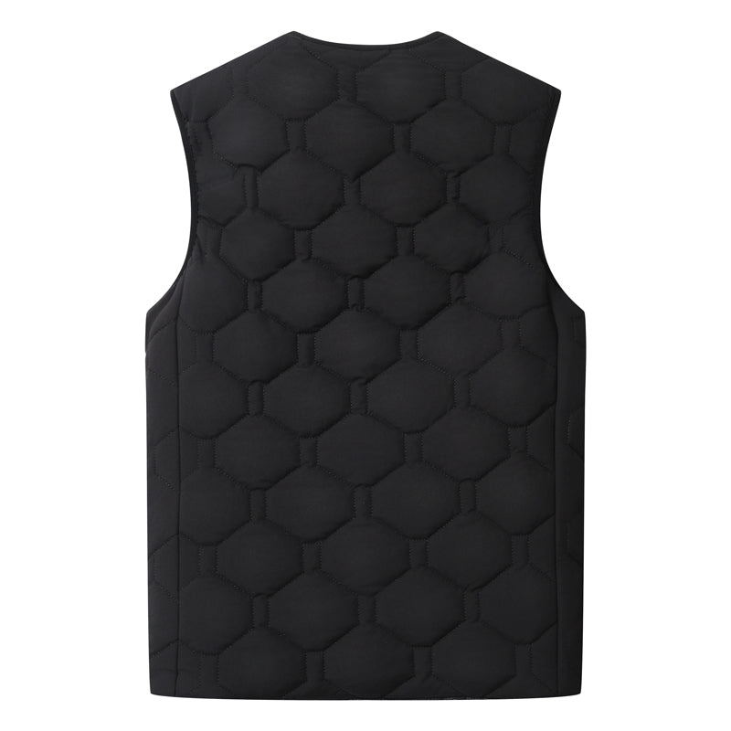 20 Heating Areas Smart Electric Heated V-Neck Vests for Men Women 3 Levels of Temperature Hoodless Casual Full Zip Warm Waistcoat