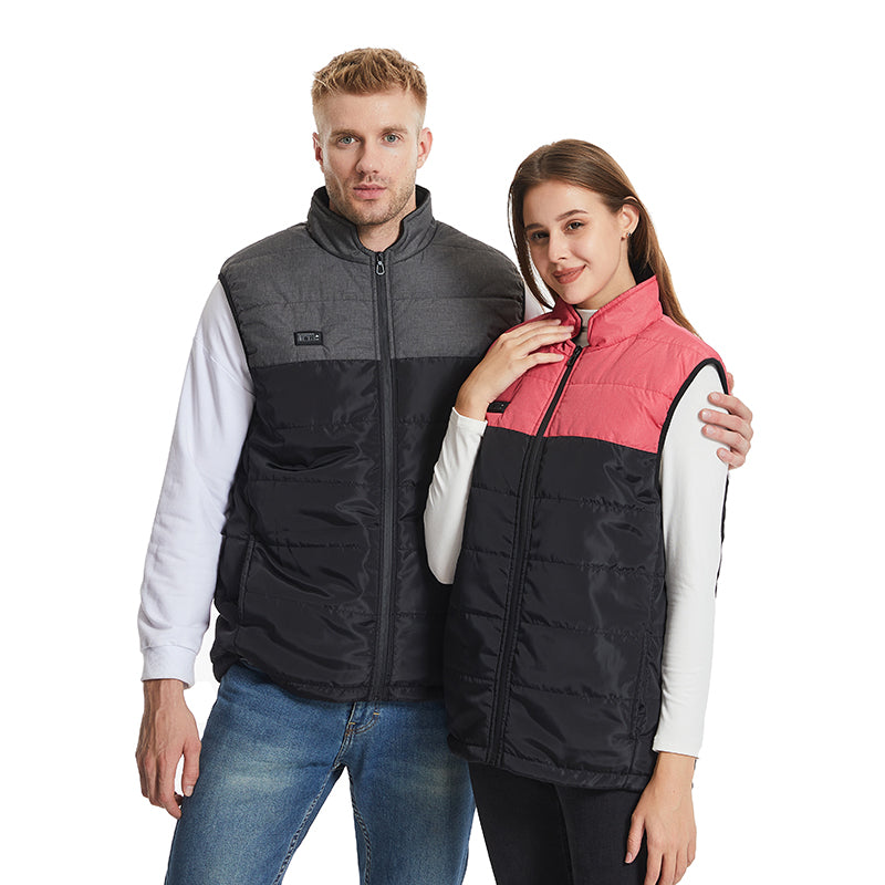 Dual Control 15 Heating Areas Heated Vests for Women Men USB Electric Windproof Winter Warm Gillette Jacket with Zipper