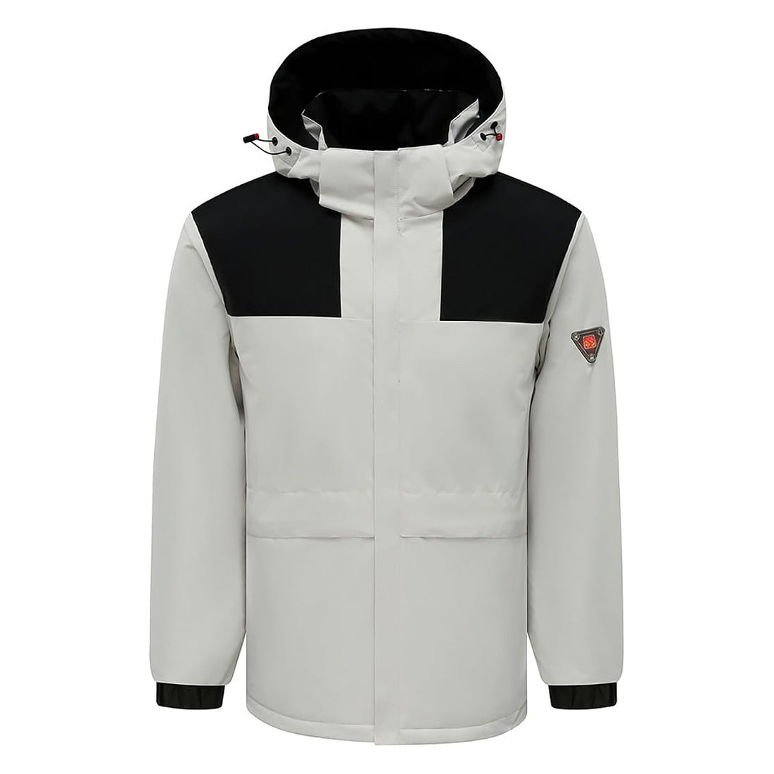 Winter Hooded Heated Coats for Men and Women, Windproof Waterproof Unisex Heating Warm Jackets, Large Heating Zones 3 Levels Heat Control USB Charging Electric Body Warmer Overcoat Hoodie