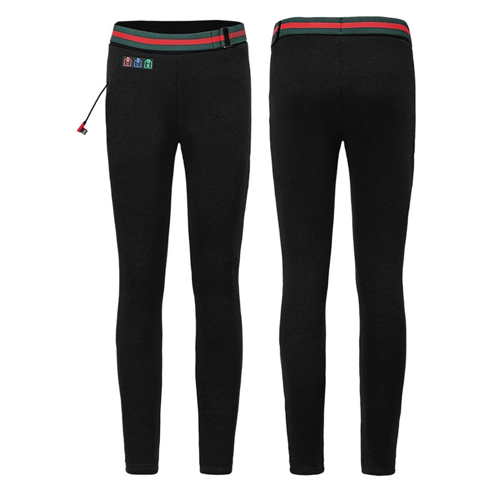 Women's Electric Heated Trousers - 8 Heating Areas, 3 Temperature Control, Waterproof Winter USB Rechargeable Warm Thermal Leggings Pants for Outdoors Skiing Camping Hiking
