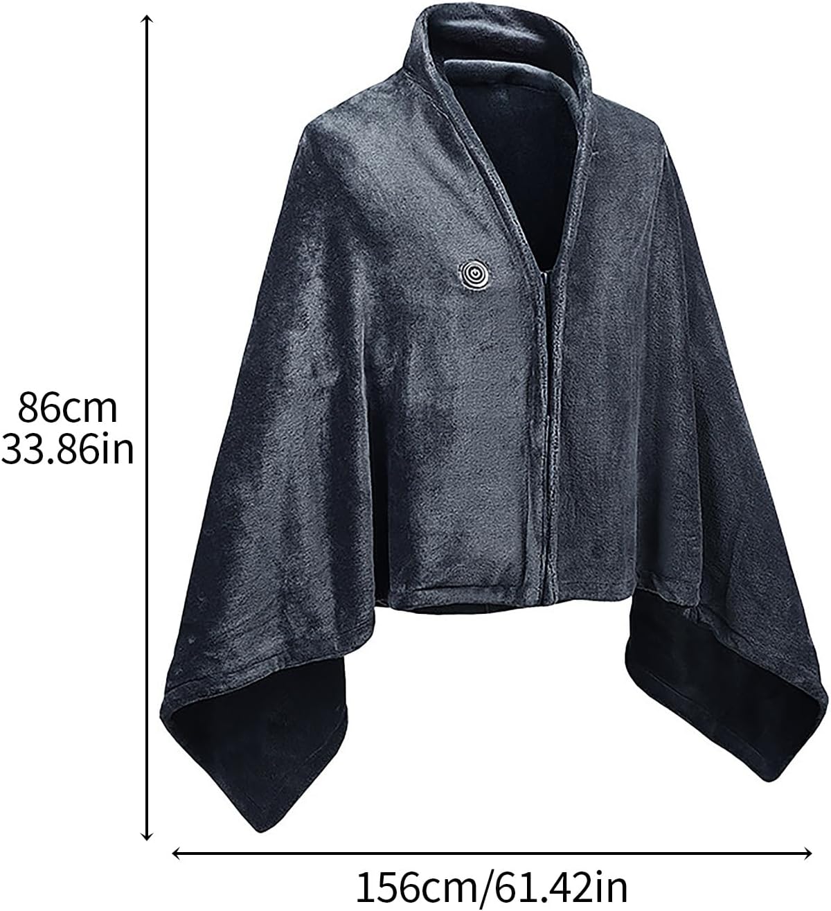 Portable USB Heated Blanket Electric Wearable Heated Shawl Wraps for Office, Heating Lap Blanket Throw, Washable, 3 Heat Level