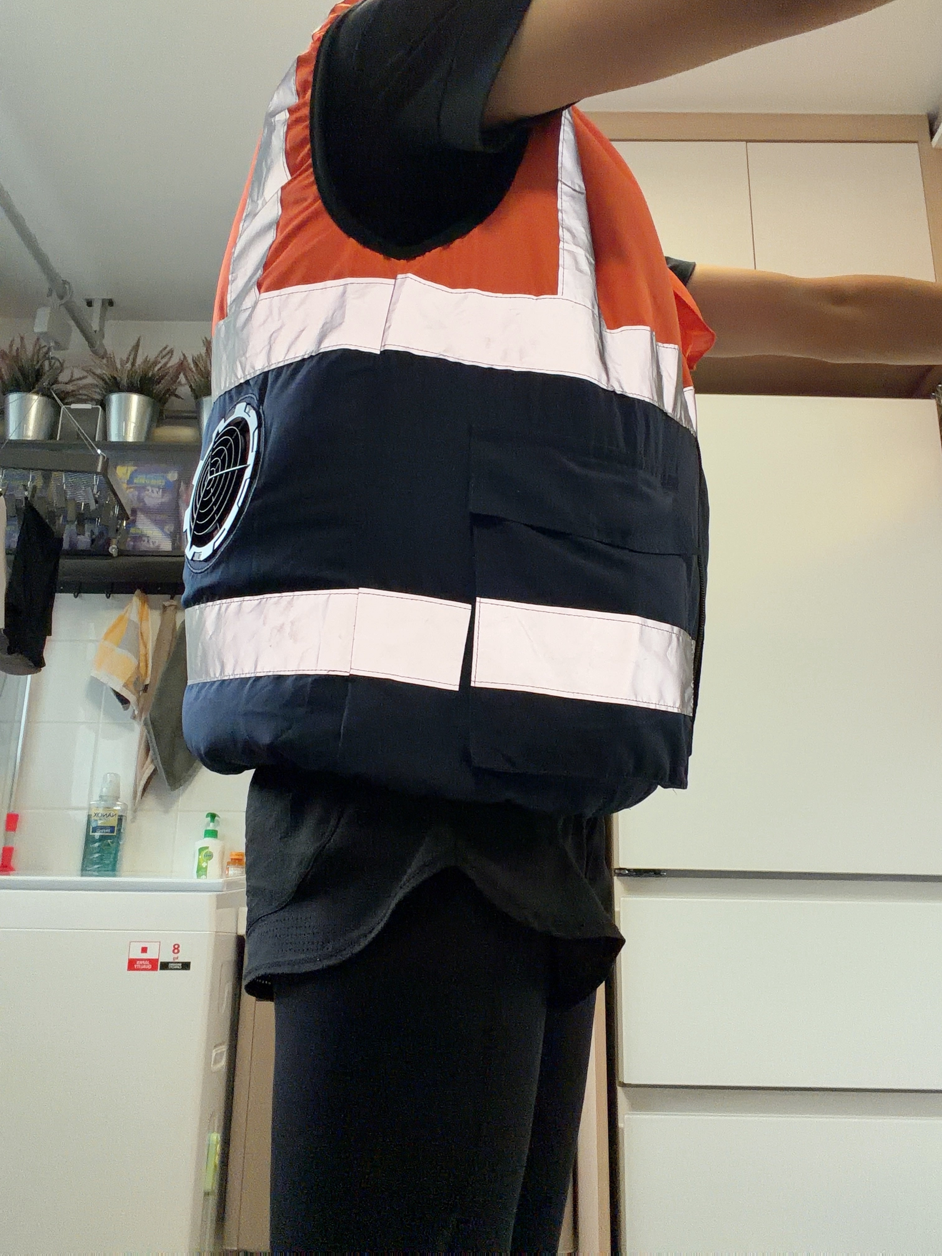 A goofy inflatable vest