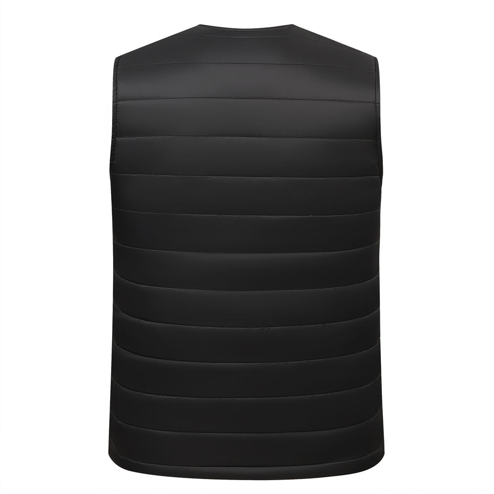 V-Neck Smart Electric Heated Vests for Men Women Single Control 16 Carbon Fiber Heating Areas 3 Temperature Adjustment