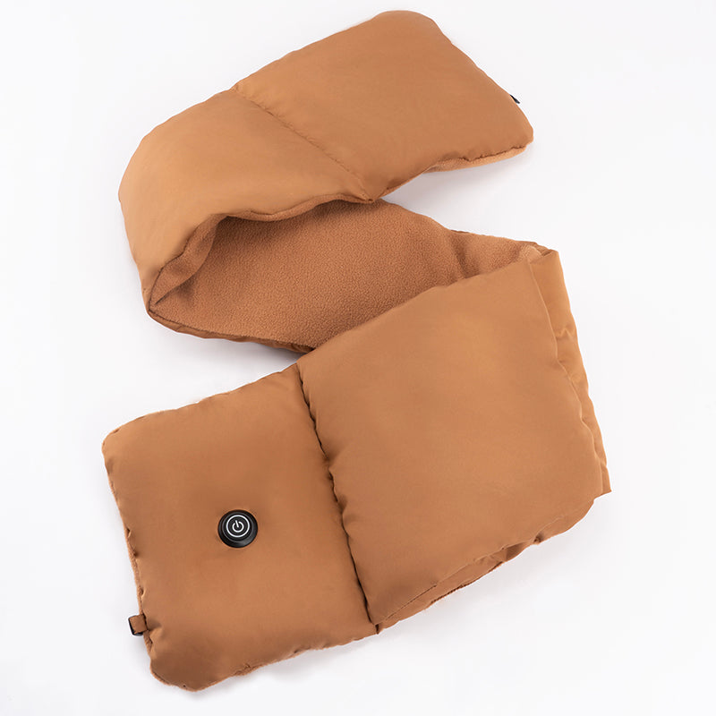 120X20CM Winter Smart USB Heated Neck Warmer Scarf for Women Men 3 Level Temperature Control Button Adjust Warm Hot Therapy Neck Heating Pad