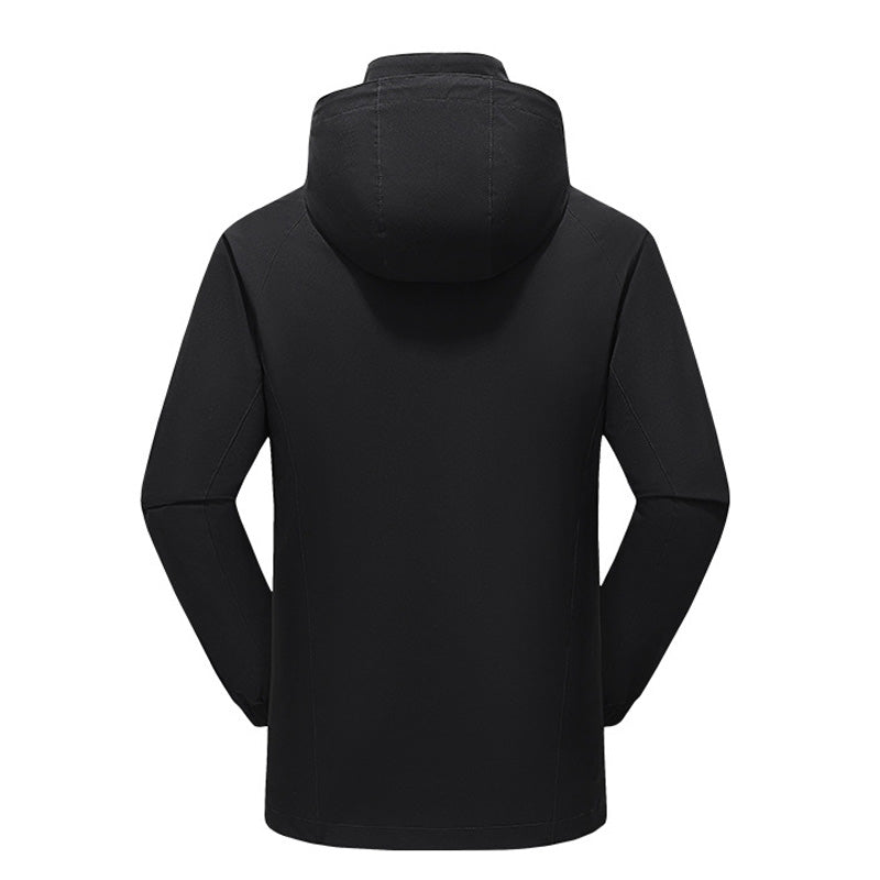 3-in-1 Heated Windbreaker for Men Women 15 Heating Zones 3 Levels of Temperature Adjustment USB Electric Windproof Thermal Jackets for Outdoor Skiing Hiking Camping