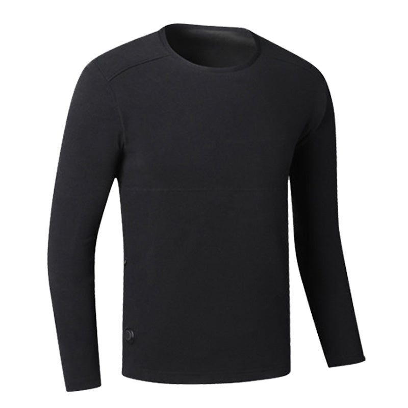 Women's Velvet Heated Underwear, 42 Heating Zones Electric Heat Base Tops and Bottom, Winter Long Sleeve Crew Neck Warm Base Shirt and Pant