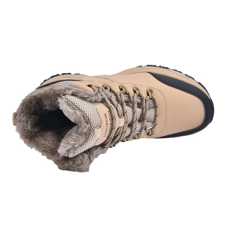 Heated Boots for Men Women, Waterproof Winter Snow Boots with 2*7000mAh Rechargeable Batteries, 3-Level Warming, Electric Foot Warmer for Indoor & Outdoor Use, Heated House Slippers