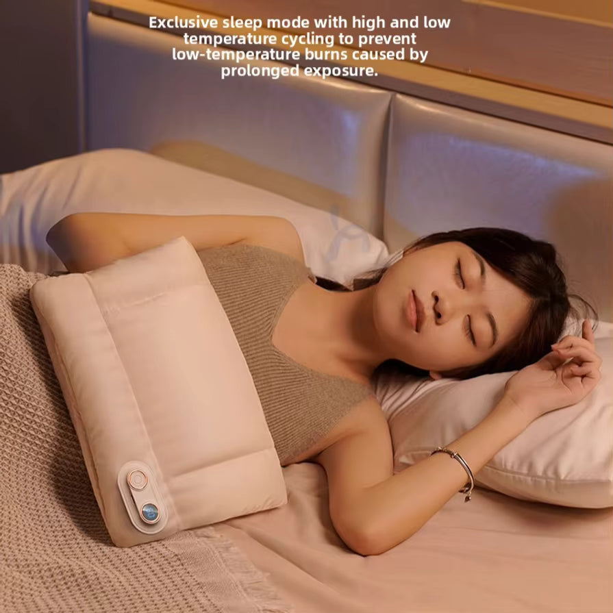 Portable Graphene Heating Hand Warmer, 10000mAh Rechargeable Heating Device Waterless USB Charging Constant Temperature Warmer Knee Pad, Digital Display