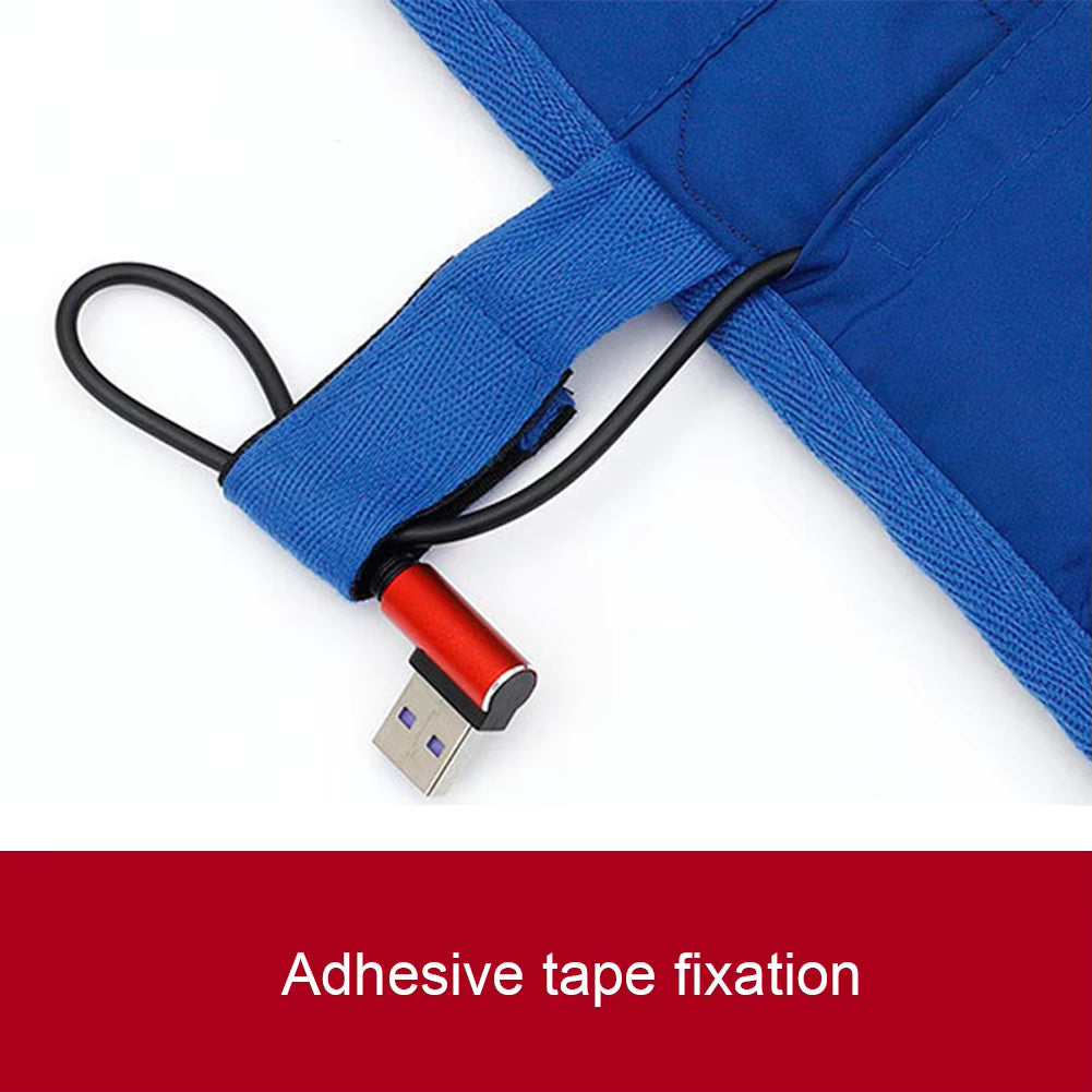 Heated Sleeping Bag Liner - 7 Heating Zones 3-Level Adjustable USB Electric Heating Sleeping Bag Pads Heated Mat for Outdoor Camping Tent Sleeping Mattress Thermalpad Foot Warmer - Firoth