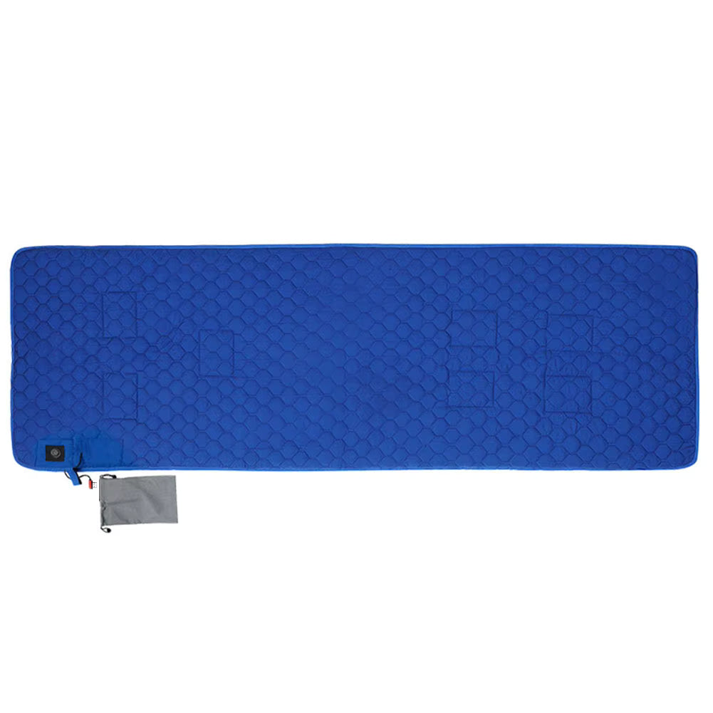 Heated Sleeping Bag Liner - 7 Heating Zones 3-Level Adjustable USB Electric Heating Sleeping Bag Pads Heated Mat for Outdoor Camping Tent Sleeping Mattress Thermalpad Foot Warmer - Firoth