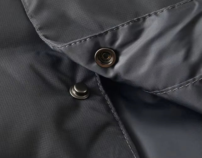 Lightweight V-Neck Quilted Electric Heated Vest for Women Men, USB Charging 3 Gear Temp Control 5 Heating Zones Snap Button Warming Gilet