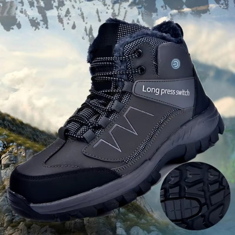 Electric Rechargeable Heated Sneakers for Women Men With 2*6000mAh Rechargeable Batteries, 3-Level Heating Models, 40℃-65℃ Winter Shoes for Indoor Outdoor Activities