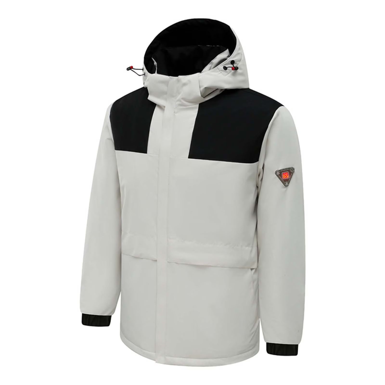 Winter Hooded Heated Coats for Men and Women, Windproof Waterproof Unisex Heating Warm Jackets, Large Heating Zones 3 Levels Heat Control USB Charging Electric Body Warmer Overcoat Hoodie