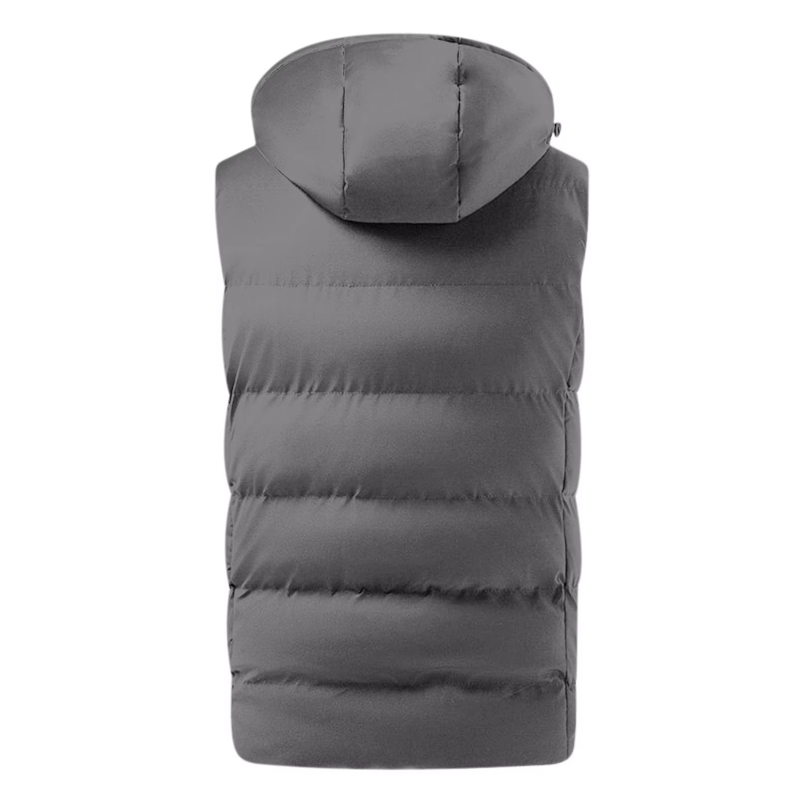 Electric Heated Hooded Vest for Women Men, 6 Heating Zones 3 Heat Levels Windproof USB Electric Heated Vest with Hood for Winter Outdoor