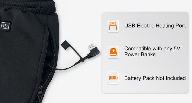usb battery pack heated